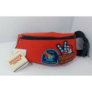 Stranger Things retro 80s Hawkins peace sign Red Fanny pack bum bag Funko NEW